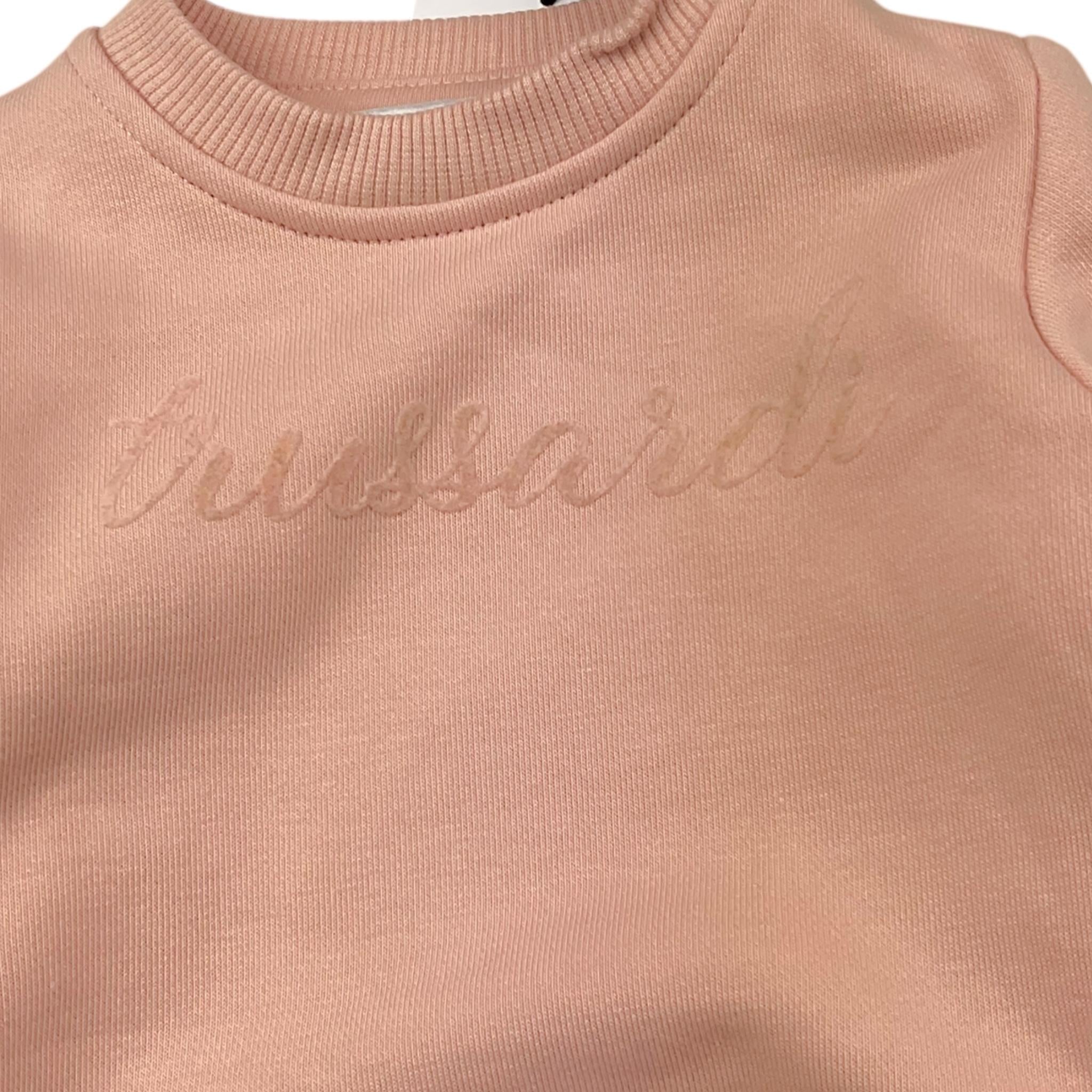 TRUSSARDI completo 2pz tinta unita felpa-pantalone Rosa per Neonata TIA25001CF ROSA TRUSSARDI 