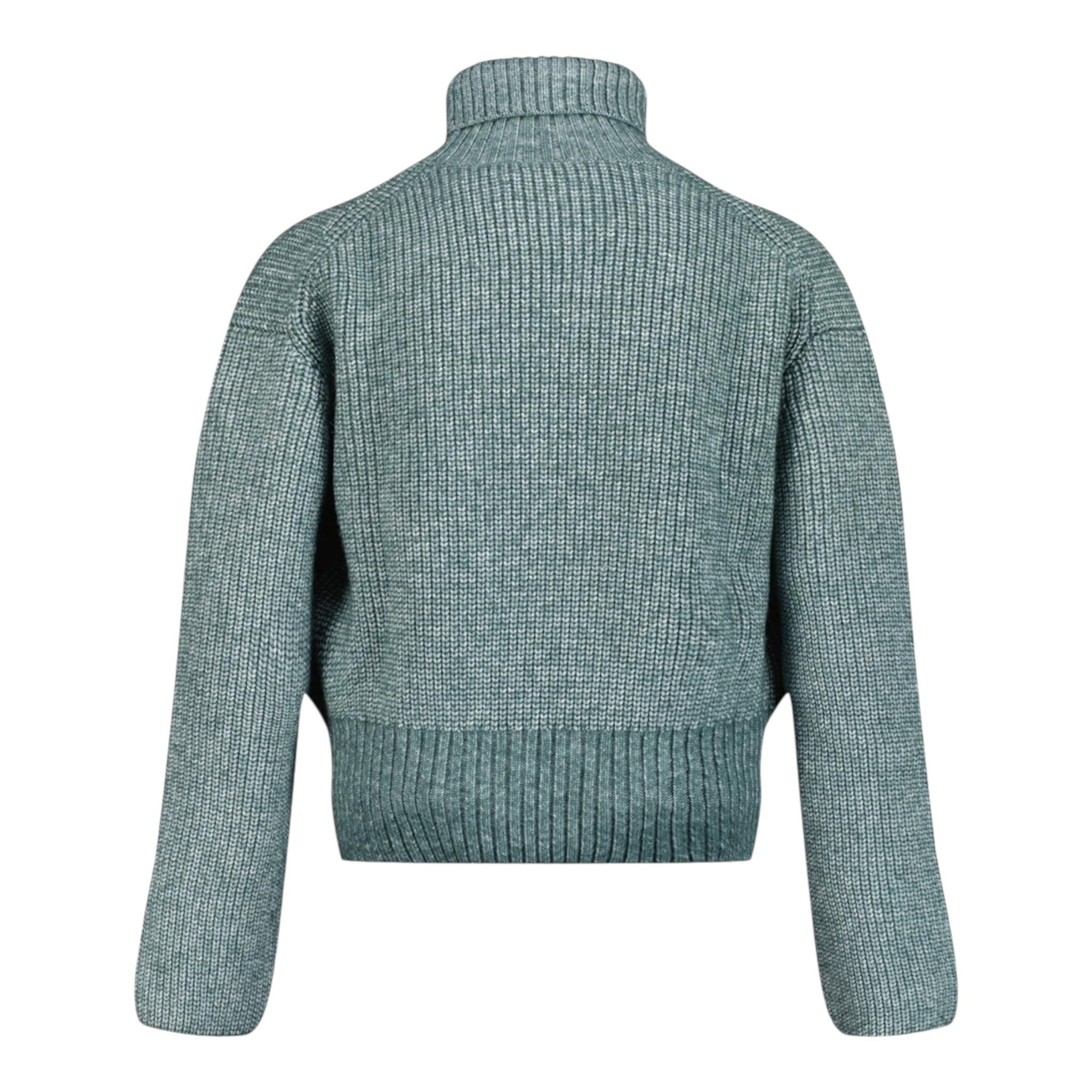 CALVIN KLEIN maglia collo alto tinta unita Verde per Bambina IG0IG02649 VERDE CALVIN KLEIN 