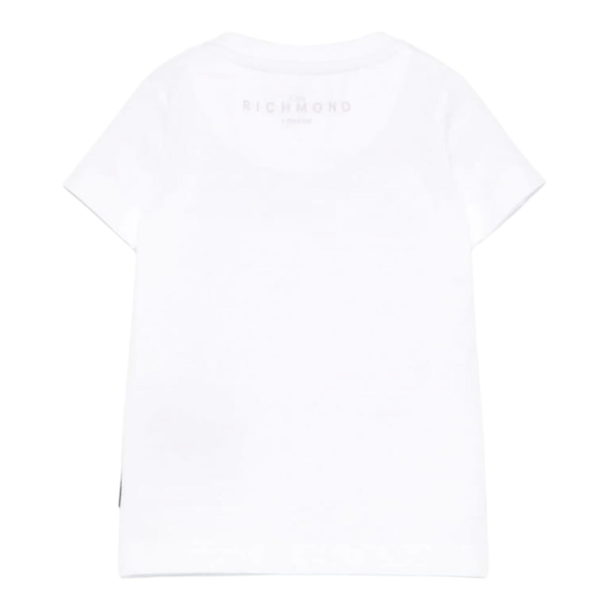 John Richmond T-Shirt Girocollo Tinta Unita con Stampa per Neonata RIP25002TSXXN BIANCO JOHN RICHMOND 
