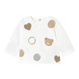 Mayoral T-Shirt Girocollo Tinta Unita con Stampa per Neonata 1071 BIANCO MAYORAL 