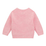 GUESS maglia gircollo tinta unita con ricami Rosa per Neonata K4BR01Z3IC0XN ROSA GUESS 