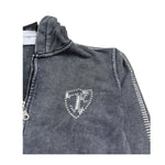 John Richmond Felpa con Zip E Cappuccio Tinta Unita per Bambino RBP26148FE NERO JOHN RICHMOND 