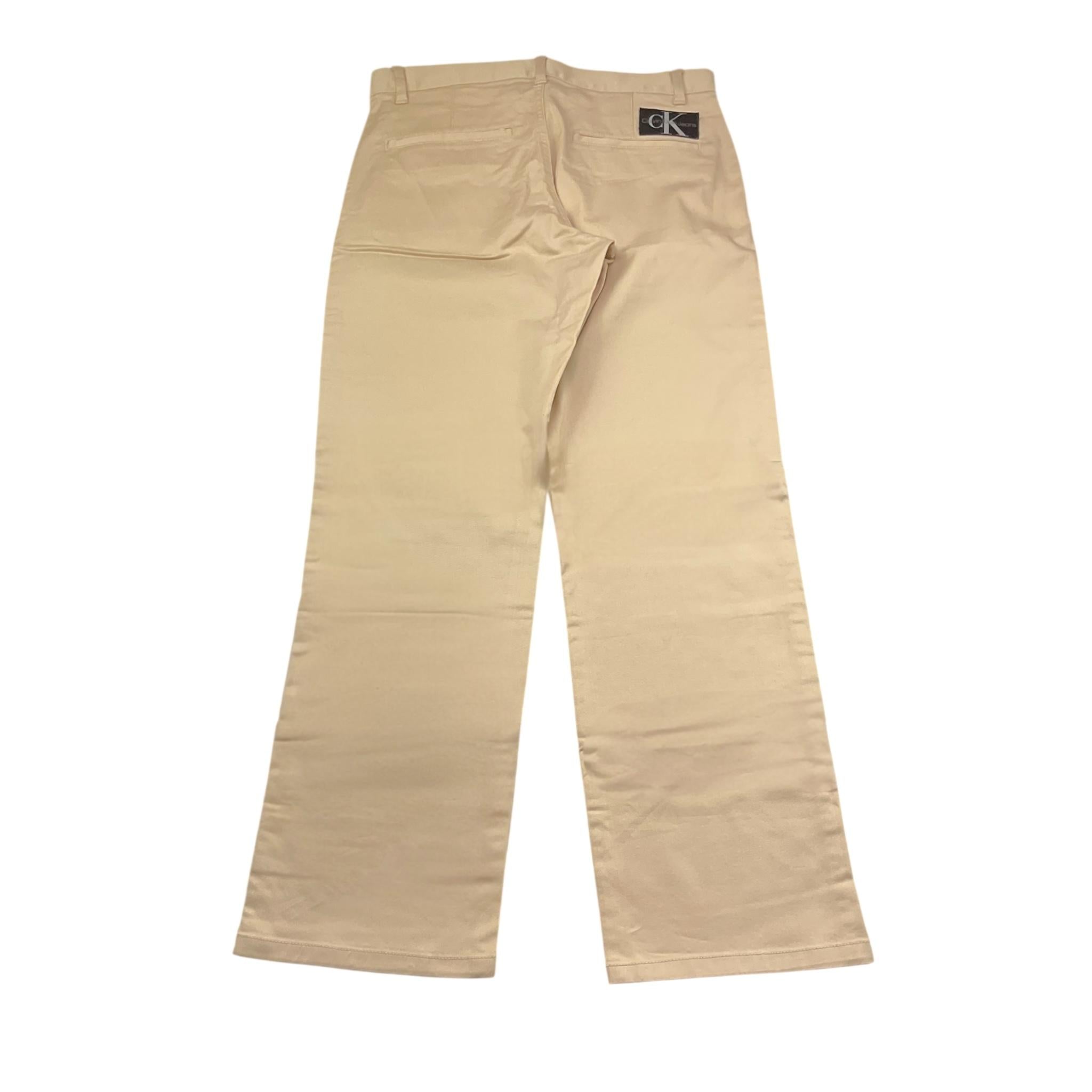 Calvin Klein Pantalone Tinta Unita con Girovita Regolabile per Bambino IB0IB01678 BEIGE CALVIN KLEIN 