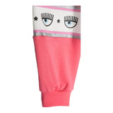 Chiara Ferragni Pantalone Tinta Unita Modello Tuta Con Stampa Fragola Per Bambina