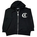 Just Cavalli Felpa In Maglia con Zip E Cappuccio Tinta Unita per Bambino JBP26002MA NERO JUST CAVALLI 