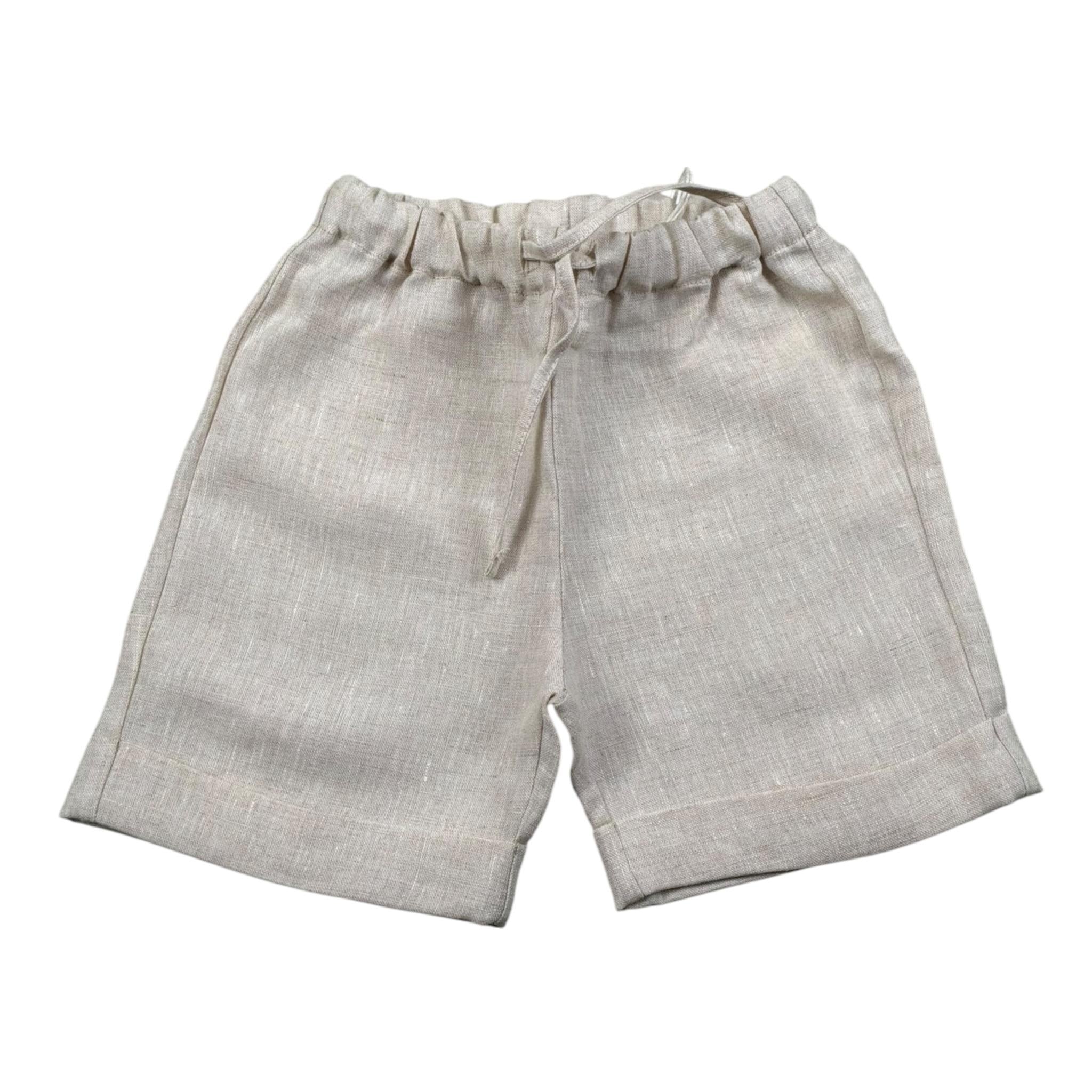 Per Te Bermuda Tinta Unita con Elastico In Vita per Bambino 34148J BEIGE PER TE 