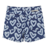 Stella Mccartney Short In Denim Tinta Unita con Stampa per Bambina TW6D69 BLU STELLA McCARTNEY 