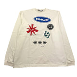 SHOE shirt girocollo tinta unita con maniche in contrasto Panna per Bambino TONY2628 PANNA SHOE 