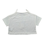 Please Top Mezza Manica Tinta Unita per Bambina MBG3030G72 BIANCO PLEASE 