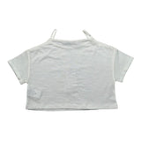 Please Top Mezza Manica Tinta Unita per Bambina MBG3030G72 BIANCO PLEASE 