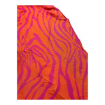 4Giveness Abito Tinta Unita con Fantasia Zebrata per Bambina FGCG3880 ARANCIONE 4GIVENESS 