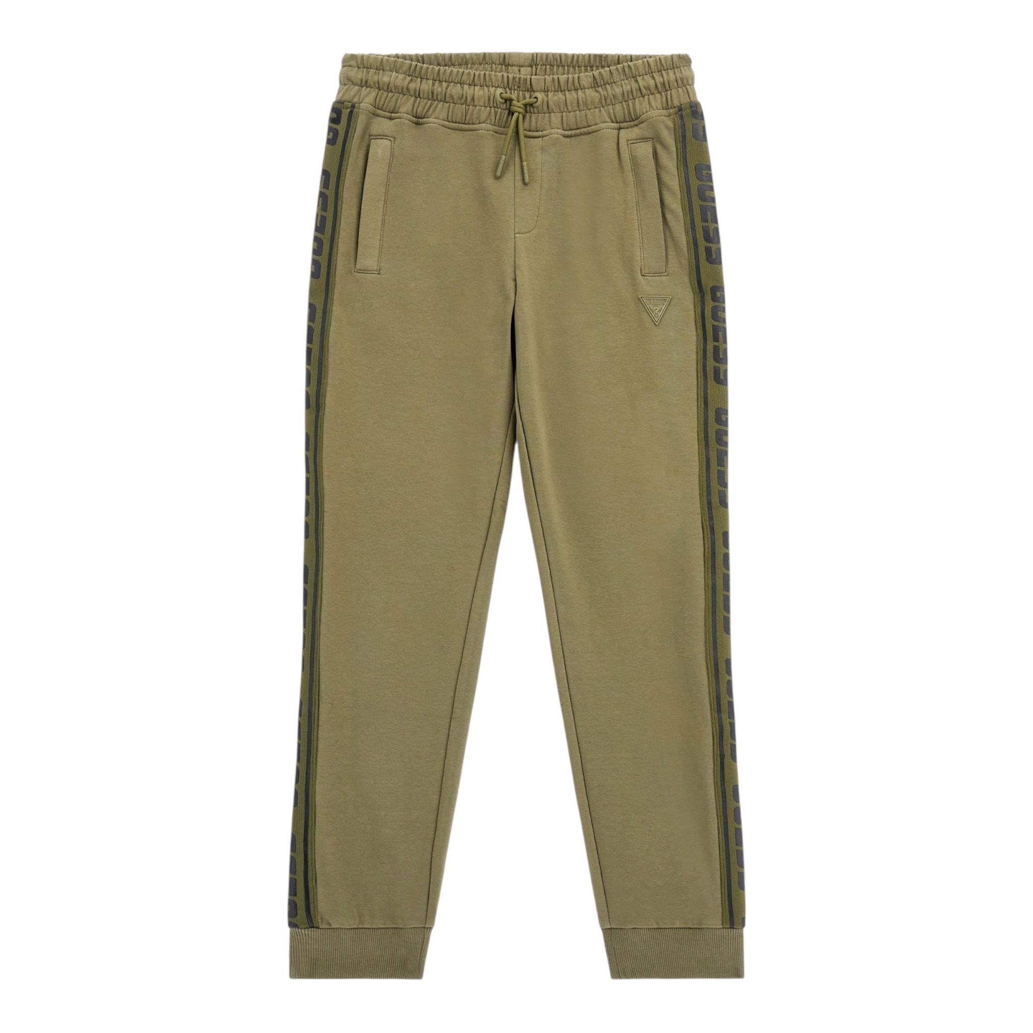 GUESS pantalone tuta tinta unita logato Verde per Bambino L2YQ48K6ZS1 VERDE GUESS 