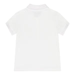 Moschino Polo Mezza Manica Tinta Unita con Stampa per Neonato M9M01P BIANCO MOSCHINO 