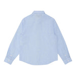 Emporio Armani Camicia Tinta Unita con Manica Lunga E Microfantasia per Bambino 3D4CJD AZZURRO EMPORIO ARMANI 