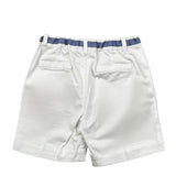 Malvi & Co Bermuda Tinta Unita con Elastico In Vita per Neonato S25B217PNCD BIANCO MALVI & CO 