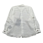 Never Too Camicia Manica Lunga Tinta Unit con Collo Coreano Panna per Bambino NT1668B PANNA NEVER TOO 