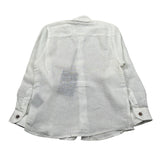 Never Too Camicia Manica Lunga Tinta Unit con Collo Coreano Panna per Bambino NT1668B PANNA NEVER TOO 