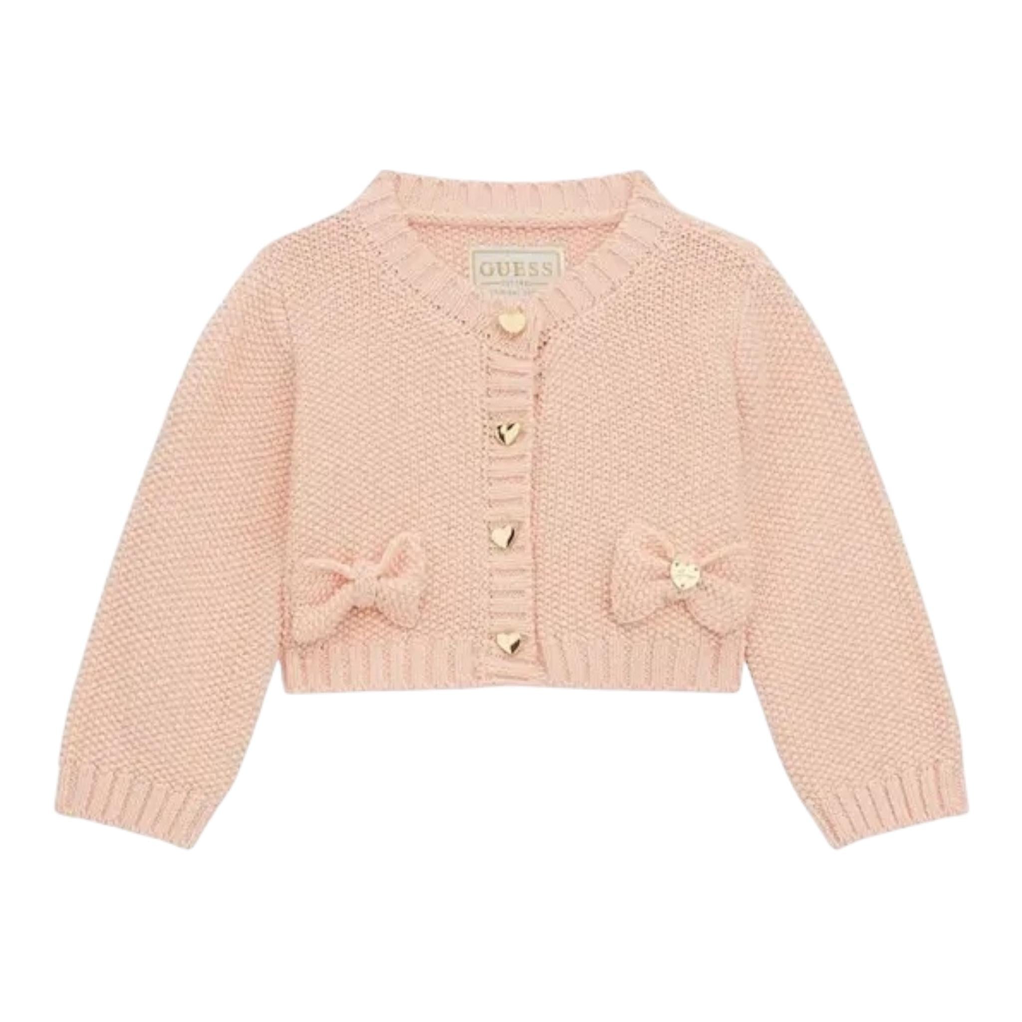 Guess Cardigan Tinta Unita  per Neonata A4RR00Z3CK0 ROSA GUESS 