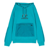C.P. Company Felpa Chiusa con Cappuccio Tint Unita Turchese per Bambino 14CKSS027B TURCHESE C.P. COMPANY 