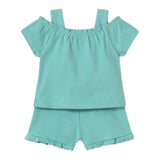 Mayoral Completo 2 Pezzi T-Shirt-Short per Neonata 1262 VERDE MAYORAL 