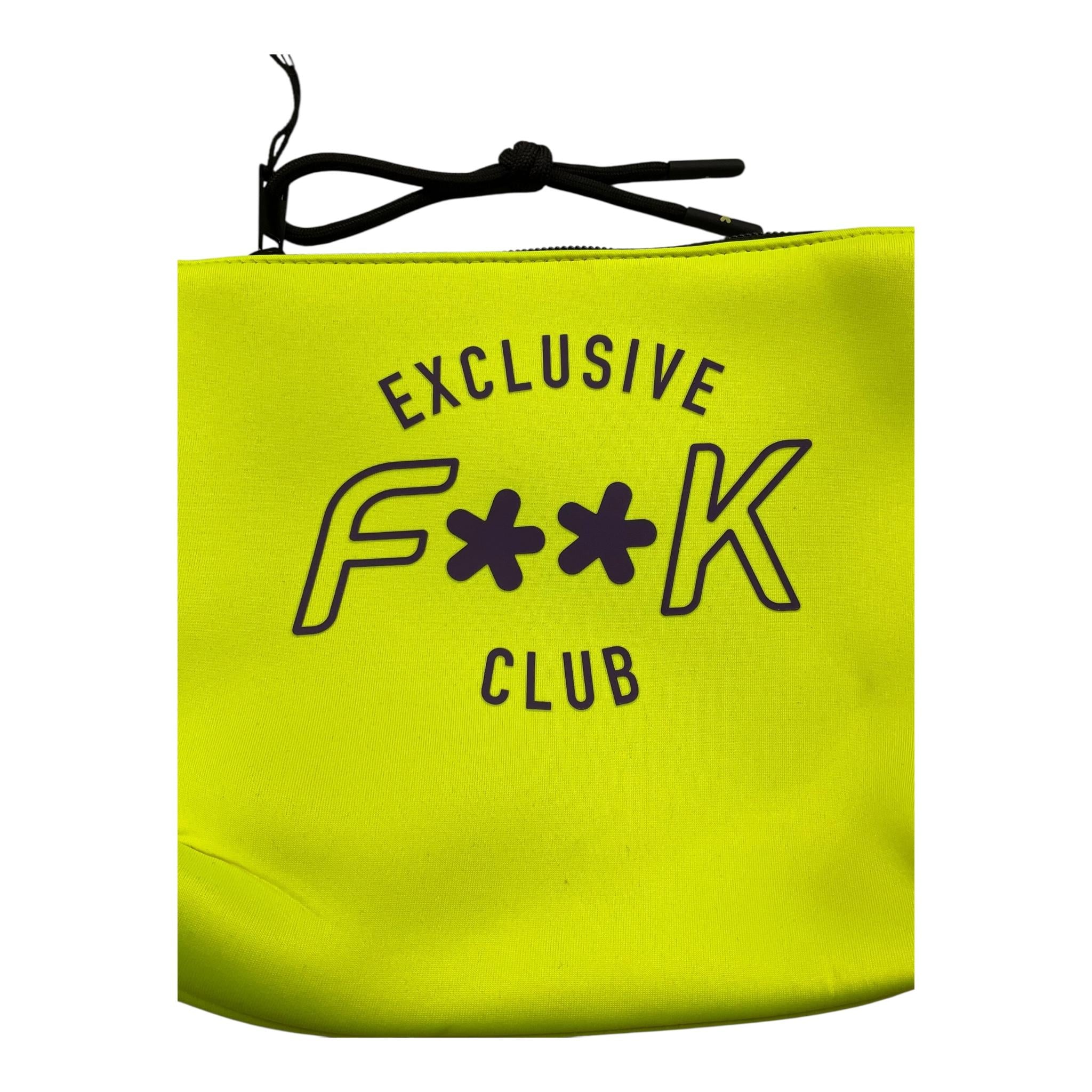 F**K Pochette Tinta Unita con Logo per Bambina FA25M01AU80FY GIALLO FLUO F**K 