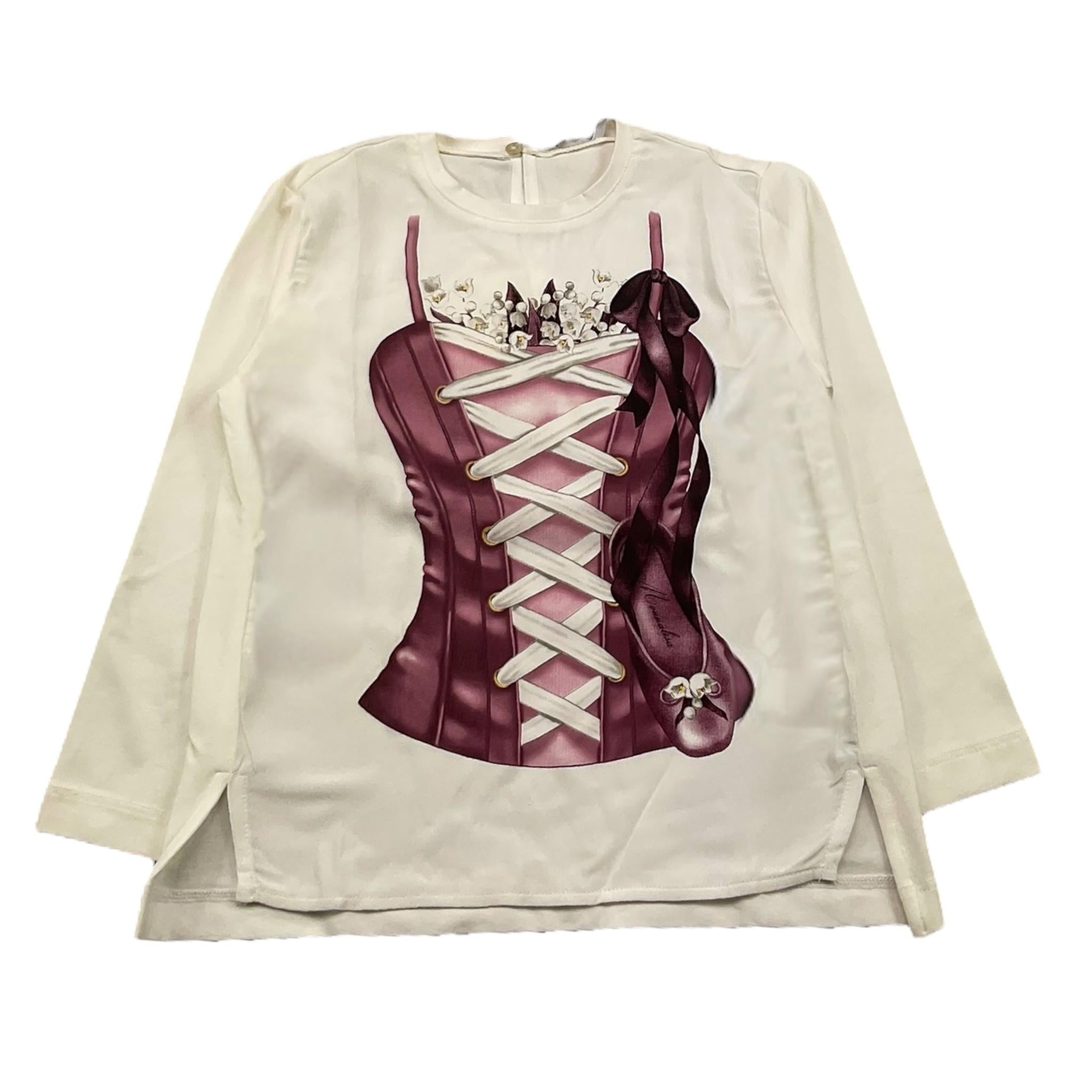 MONNALISA camicia manica lunga tinta unita Panna per Bambina CMMM PANNA MONNALISA 