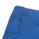 Juliana Coperta tinta unita con Ricami Blu per Neonata 25023 BLU JULIANA 