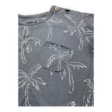 Play Up T-Shirt Tinta Unita Con Taschino Blu Per Neonato
