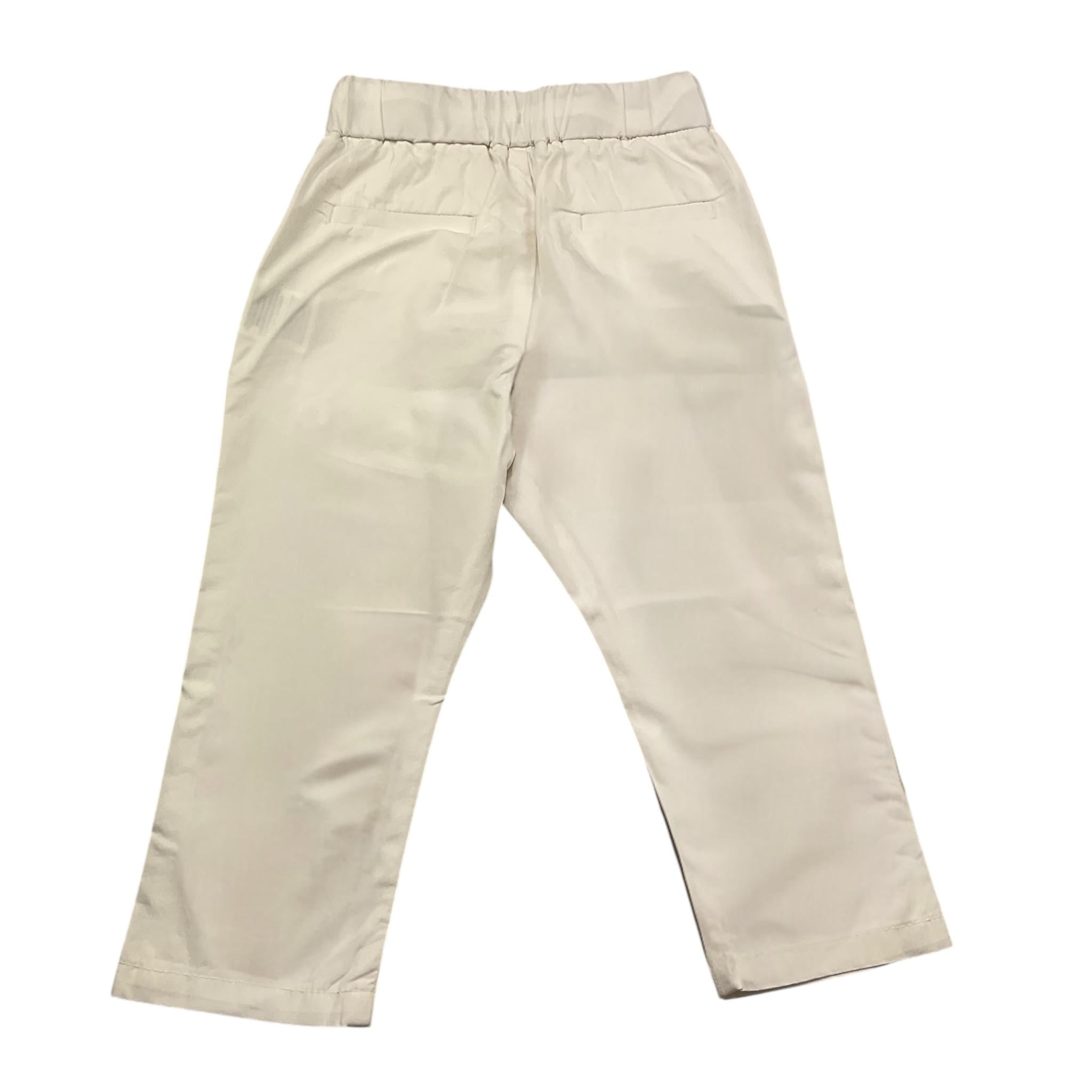 Sun68 Pantalone Tinta Unita con Elastico In Vita per Neonato P35304N BIANCO SUN68 