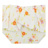 Mefui Costume 2 Pezzi Fascia-Slip Tinta Unita con Fantasia per Bambina MJ250201X08 PANNA MEFUI 