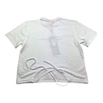 Icon T-Shirt Tinta Unita con Brillantini per Bambina IGKS005 BIANCO ICON 