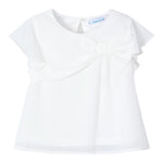 Mayoral Camicia Mezza Manica Tinta Unita per Neonata 3182N BIANCO MAYORAL 