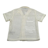 I'M Brian Camicia Mezza Manica Tinta Unita Traforata per Bambino CA3279J PANNA I'M BRIAN 