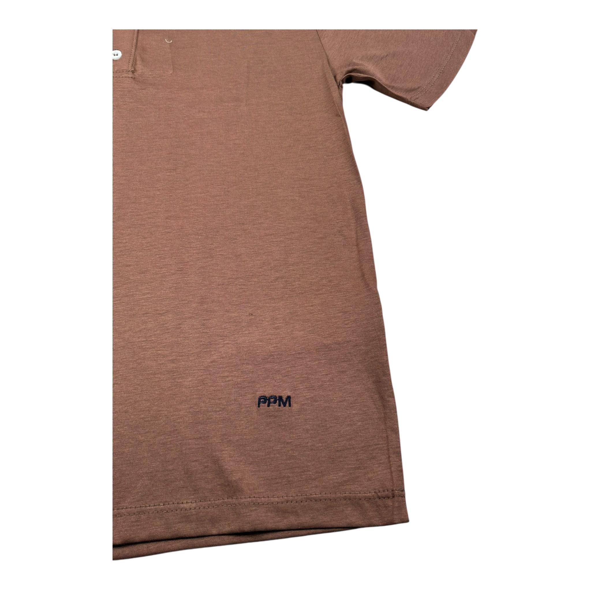 Paolo Pecora Polo Mezza Manica Tinta Unita per Bambino PP3935 MARRONE PAOLO PECORA 