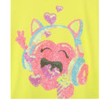 Billieblush T-Shirt Tinta Unita con Brillantini per Neonata U20924N GIALLO BillIEBLUSH 