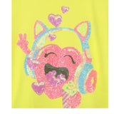 Billieblush T-Shirt Tinta Unita con Brillantini per Neonata U20924N GIALLO BillIEBLUSH 