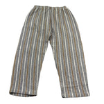 Petit Indi Pantalone Tinta Unita con Fantasia A Righe per Bambino SS25BK8229 BLU PETIT INDI 