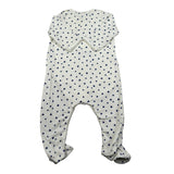 Petit Bateau Tutina Manica Lunga Tinta Uita con Stampe Cuori Panna per Neonato A087P PANNA PETIT BATEAU 
