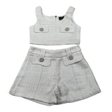 Fun & Fun Completo 2 Pezzi Top-Short per Neonata FNCBTP01031XN GRIGIO FUN & FUN 