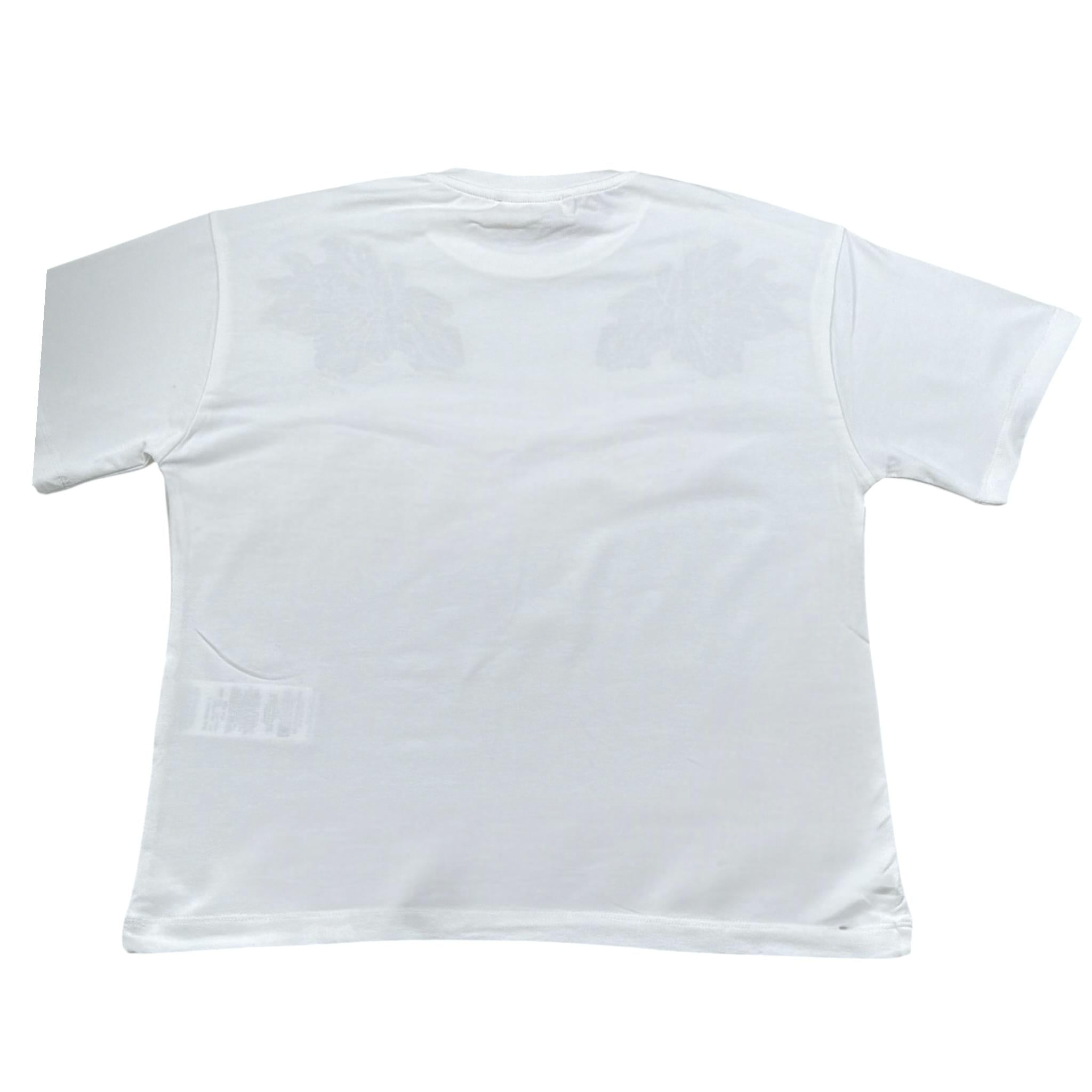 Elisabetta Franchi T-Shirt Girocollo Tinta Unita con Logo per Bambina EFTS236X BIANCO ELISABETTA FRANCHI 