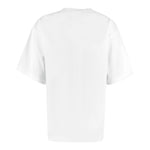 Dolce & Gabbana T-Shirt Girocollo Tinta Unita con Stampa per Neonata L2JTBL BIANCO DOLCE & GABBANA 