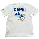 Saint Barth T-Shirt Girocollo Tinta Unita con Stampa per Bambino PORTLAND BIANCO SAINT BARTH 