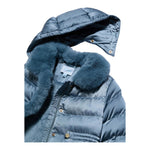 ABEL & LULA giubbino tinta unita con zip e cappuccio Azzurro per Bambina 5837 AZZURRO ABEL & LULA 