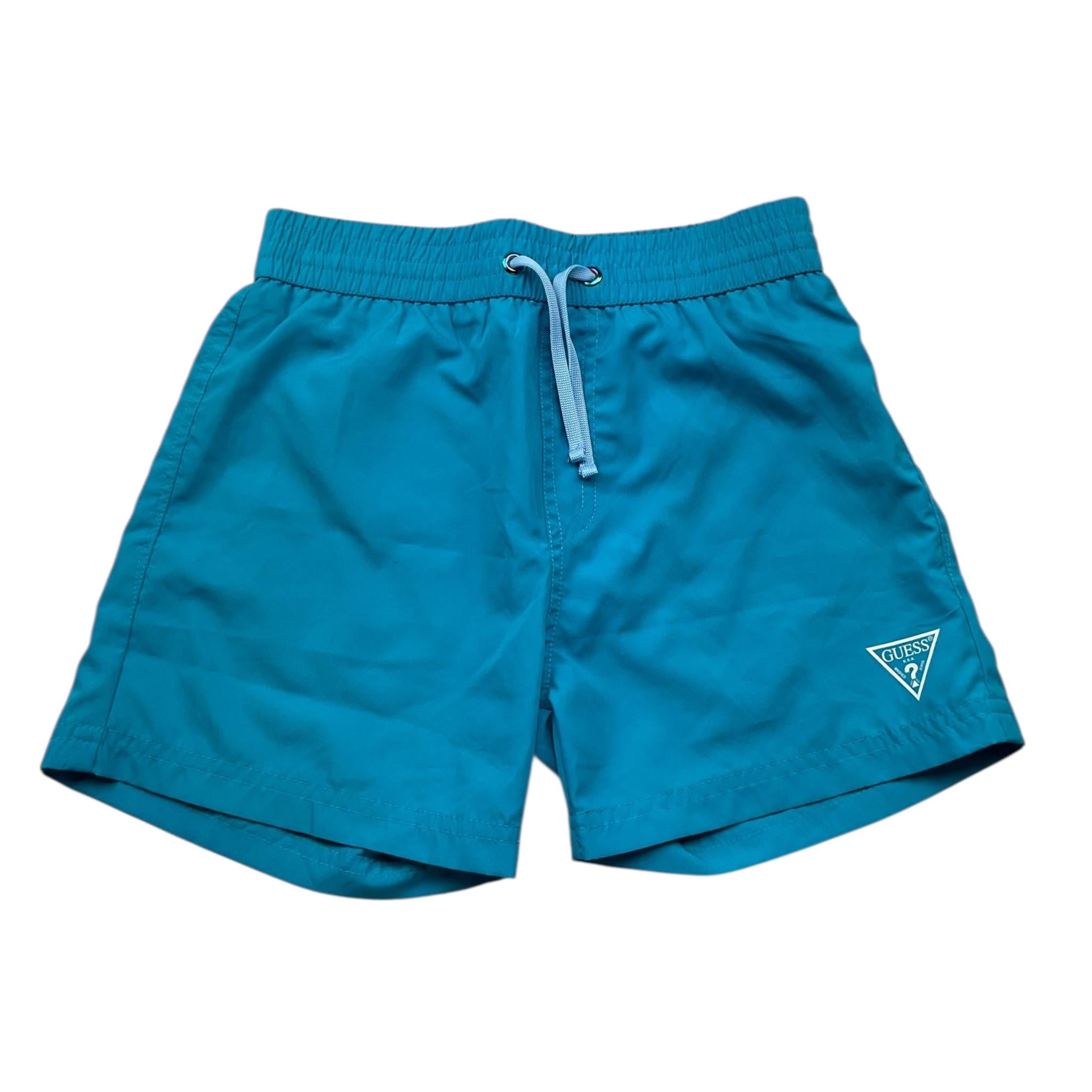 Guess Costume Tinta Unita con Logo per Bambino L92Z00W02O AZZURRO GUESS 