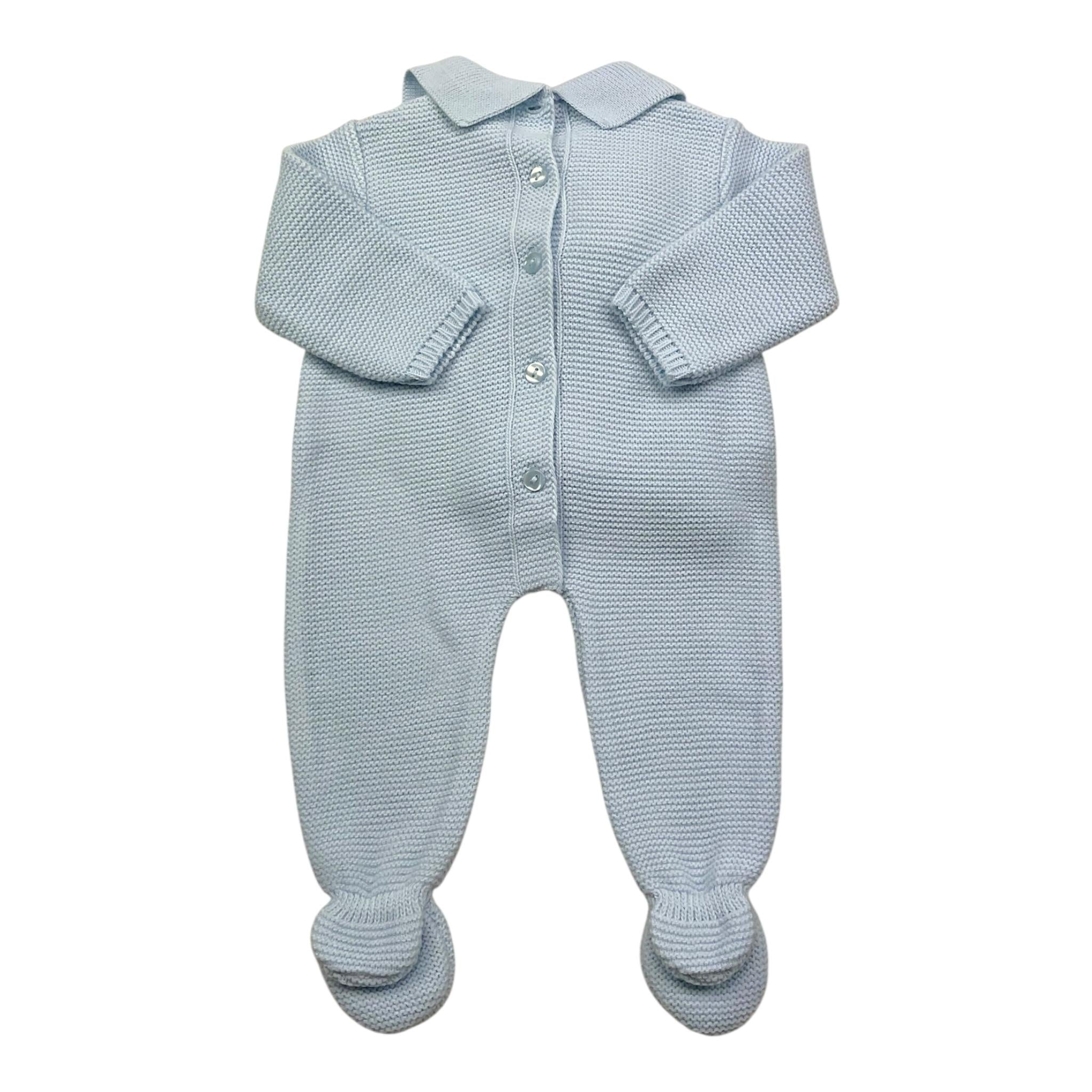 BABIDU set tutina tinta unita-cappello Azzurro per Neonato 12759 AZZURRO BABIDU 