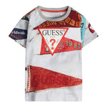 Guess T-Shirt Gircollo Tinta Unita con Stampa per Neonato N3RI06K8HM3 GRIGIO GUESS 