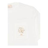 Elisabetta Franchi T-Shirt Girocollo Tinta Unita con Logo per Bambina EFTS232X PANNA ELISABETTA FRANCHI 
