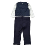 Carlo Pignatelli Completo 4 Pezzi Camicia-Gilet-Papillion-Pantalone per Neonato COMC91102BL BLU CARLO PIGNATELLI 