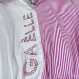 Gaelle Abito Bicolore con Fantasia A Righe per Bambina 2745V00005 BAINCO/ROSA GAELLE 