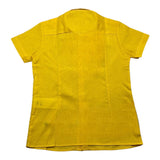 Manuel Ritz Camicia Mezza Manica Tinta Unita Giallo Per Bambino